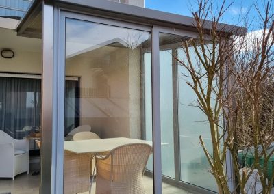 Izrada otvorene terase s vjetrobranom i kliznom ALU stijenom – Varaždin